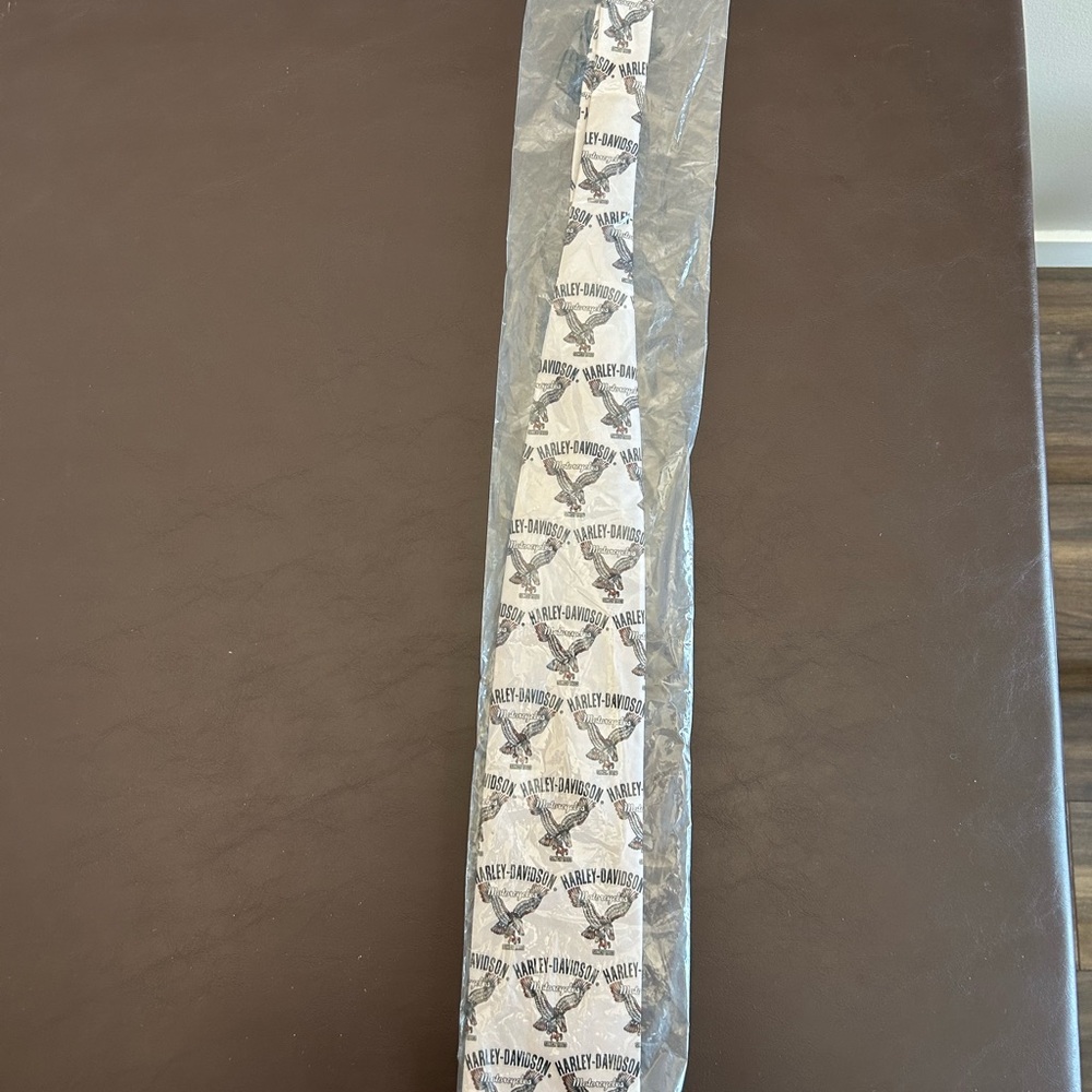 Harley-Davidson Cream and Black Eagle Tie